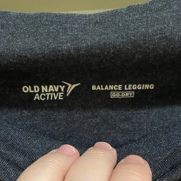 Old Navy Black Full-Length Leggings with Wide Waistband - Picture 2 of 3